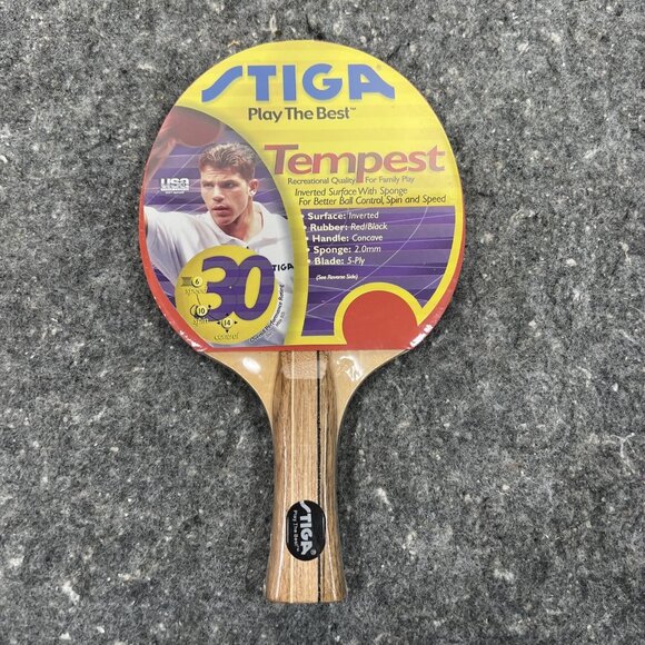 New STIGA Tempest Ping Pong Paddle Table Tennis T0020 USATT Approved - Picture 1 of 4
